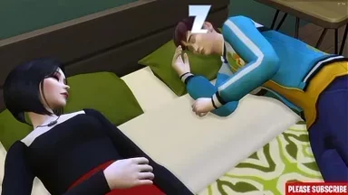 Em gái Nhật lần đầu tiên quấn quýt với anh trai dượng dâm đãng