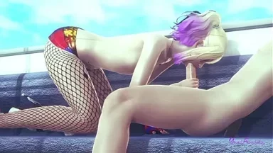 Đội Tự Sát Yaoi: Quan sát kỹ năng femboy của Harley Quinn bằng tay và miệng - Sissy Nhật Bản Châu Á Manga Anime Game Phim Người Lớn Gay
